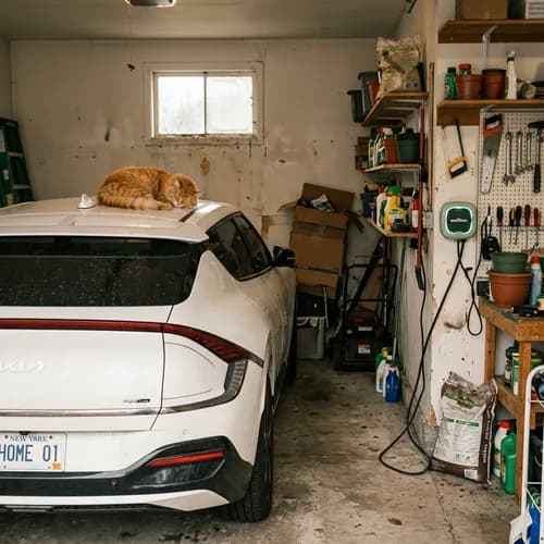 Kia EV6 plugged into Wallbox Pulsar Plus